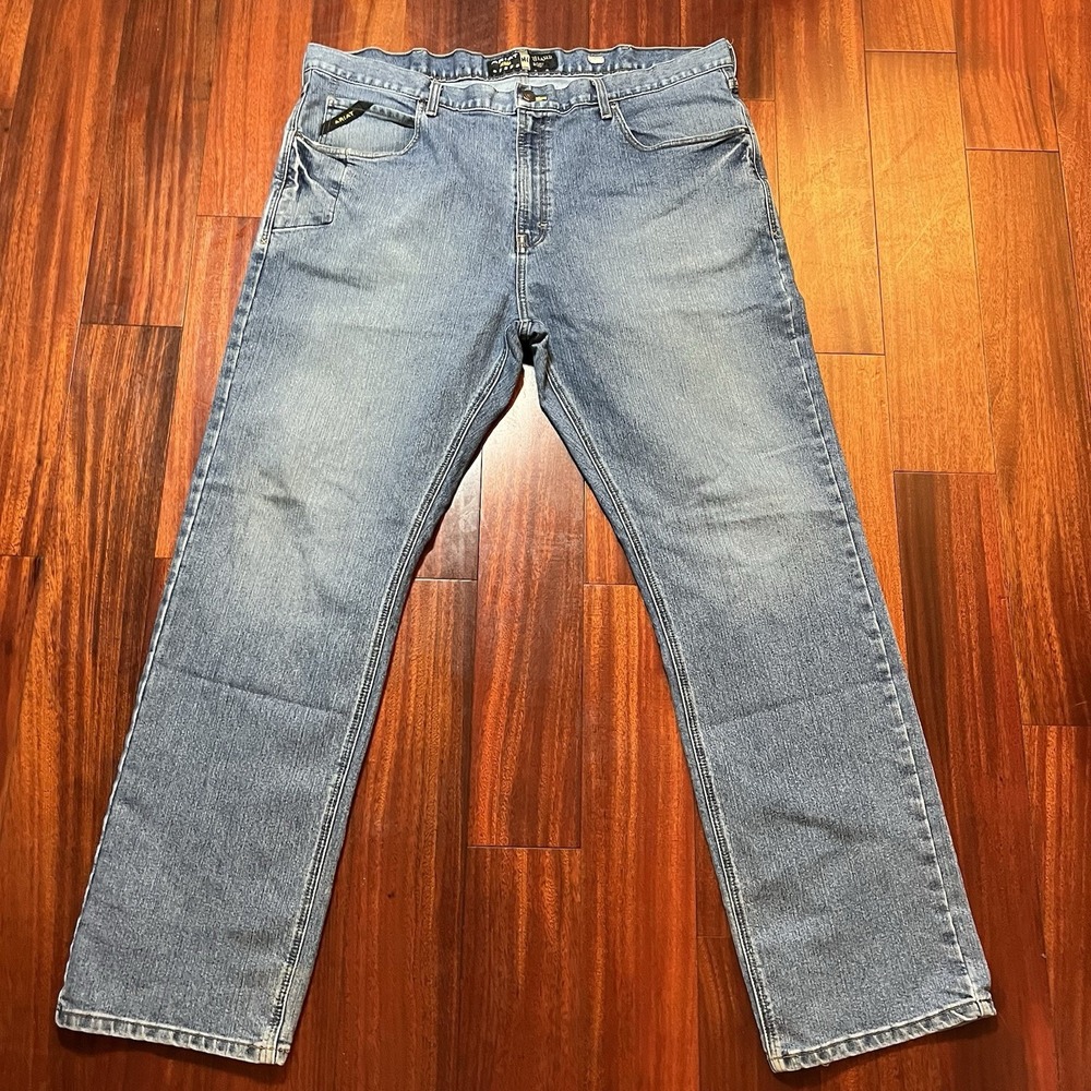 Ariat Jeans Mens 44x36 (45x36) Rebar M4 Relaxed Boot Durastr Basic Blue Haze